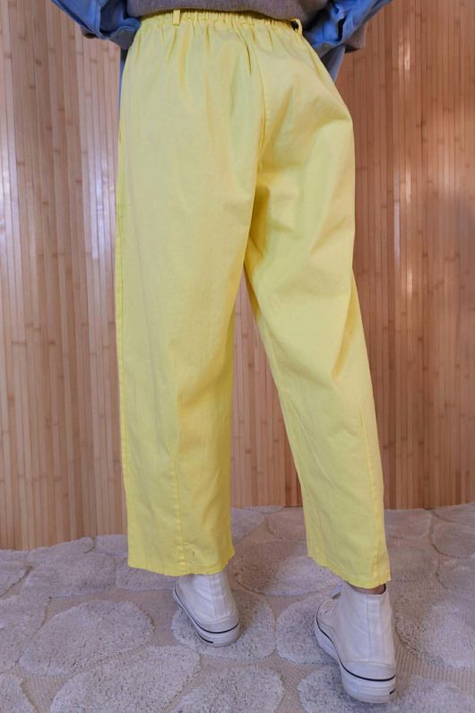 Gaberdine Barrel Pant Lemonade